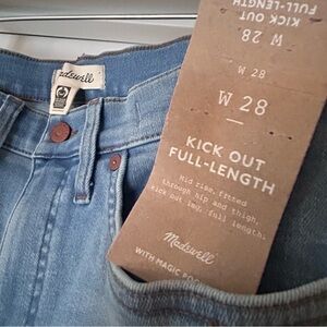 Madewell Kick Out Full Length Jean Size 28
